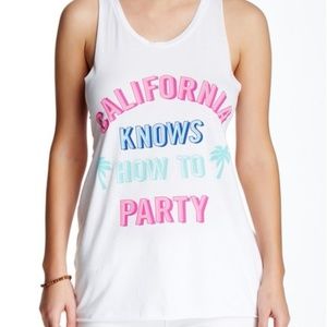 New Junk Food California Party Summer Beach Tank